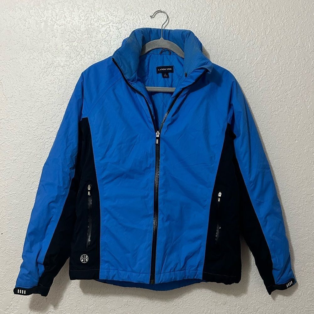 Lands End blue winter ski coat size small
